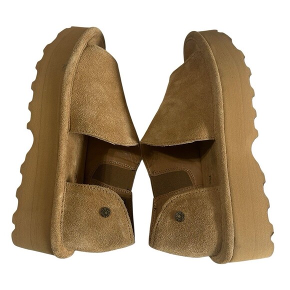 BEARPAW Women's Suede Sail Wedge Tan Cushioned Comfort Sandals Sz 8.5 - Picture 12 of 15